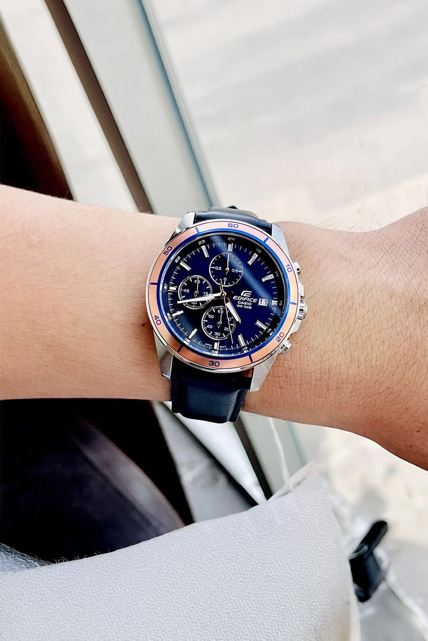 RELOJ ANALÓGICO PARA HOMBRE CASIO EDIFICE EFR-526L-2AVUDF - AZUL