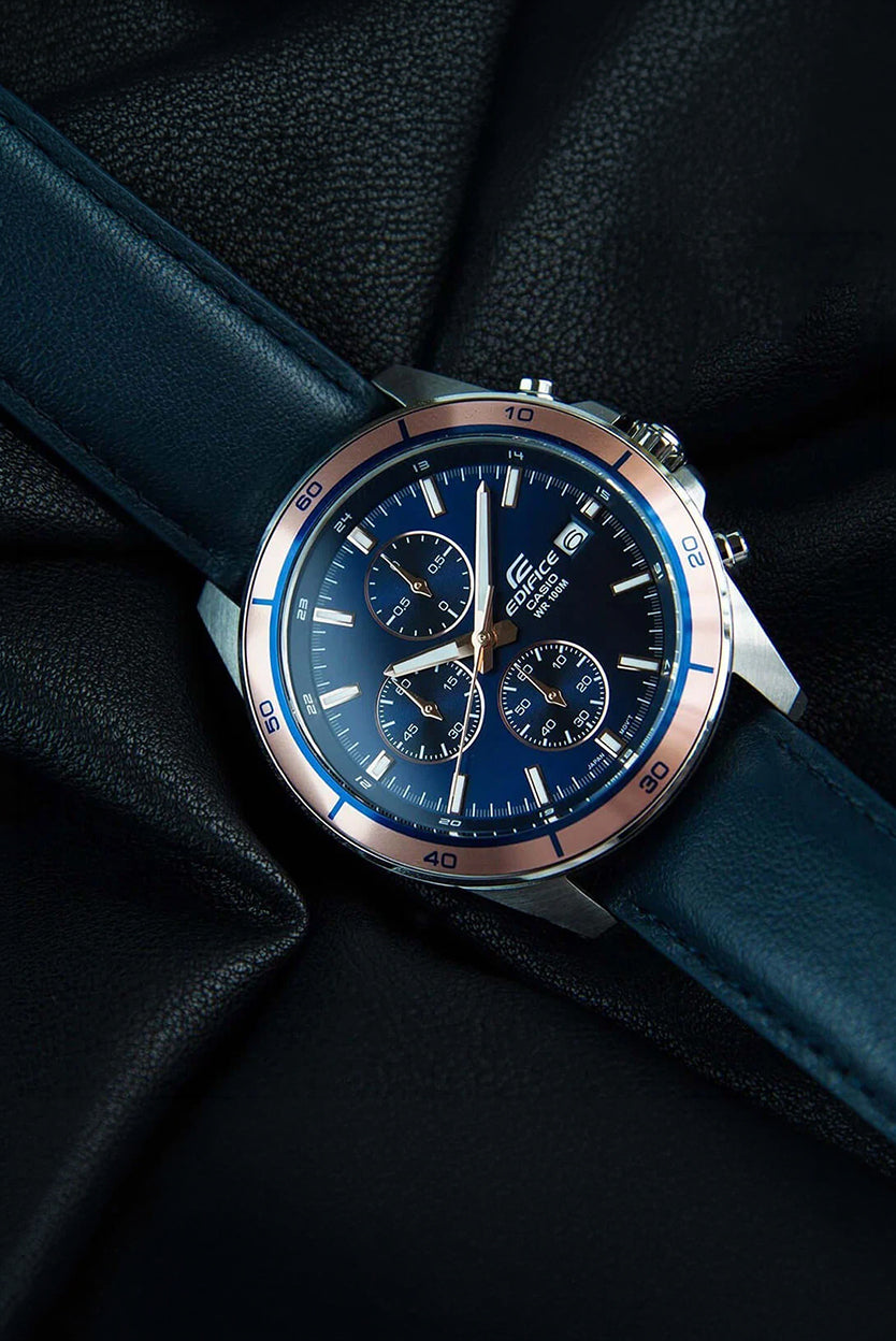 RELOJ ANALÓGICO PARA HOMBRE CASIO EDIFICE EFR-526L-2AVUDF - AZUL