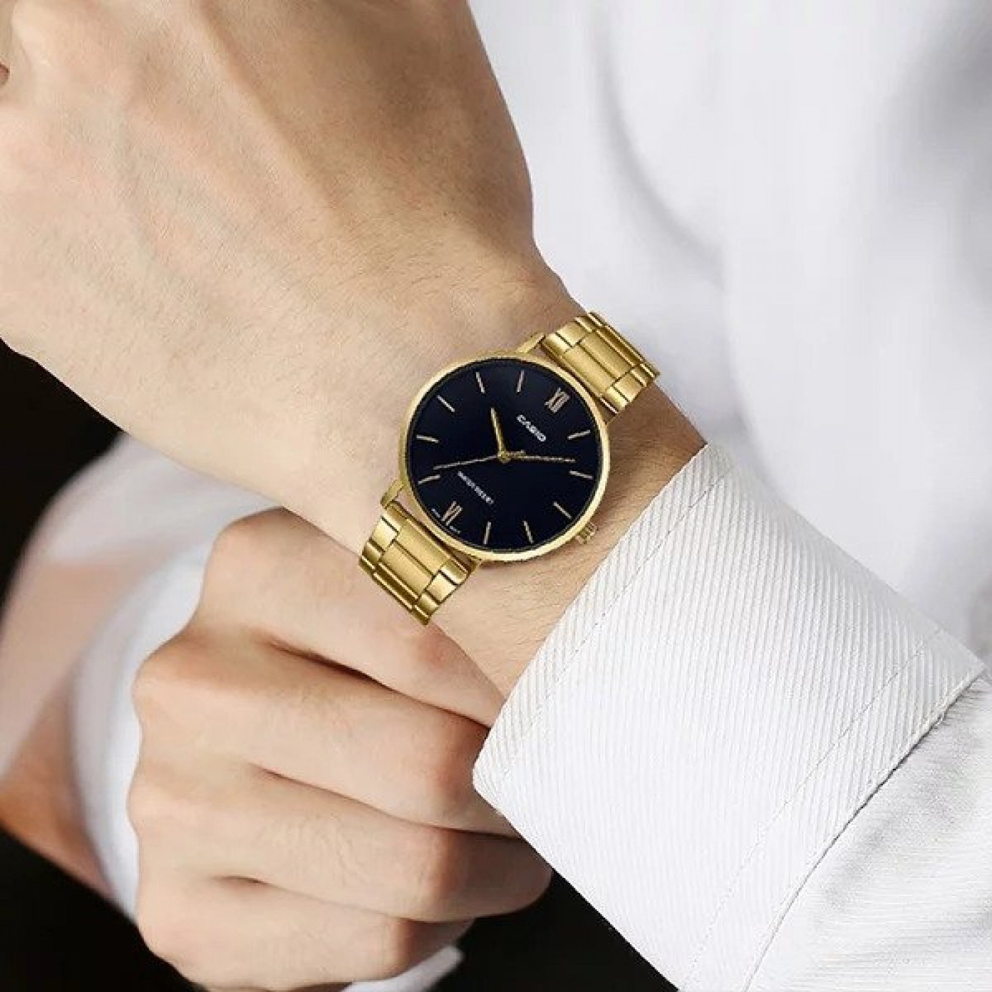 RELOJ PARA HOMBRE CASIO MTP-VT01G-1BUDF -DORADO