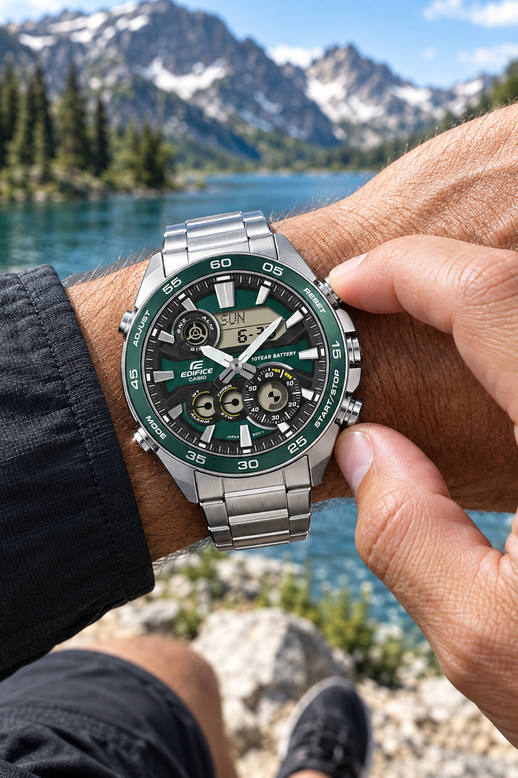 ERA-130D-3ADF RELOJ PARA HOMBRE CASIO EDIFICE - VERDE