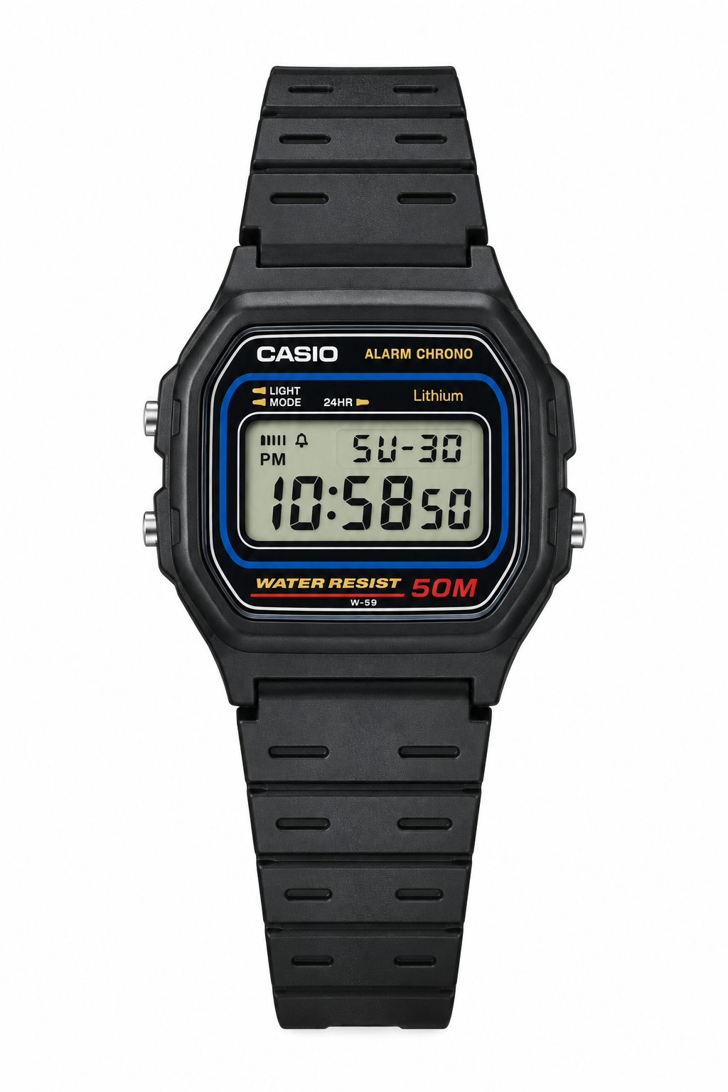 RELOJ CASIO W-59-1VQ -NEGRO