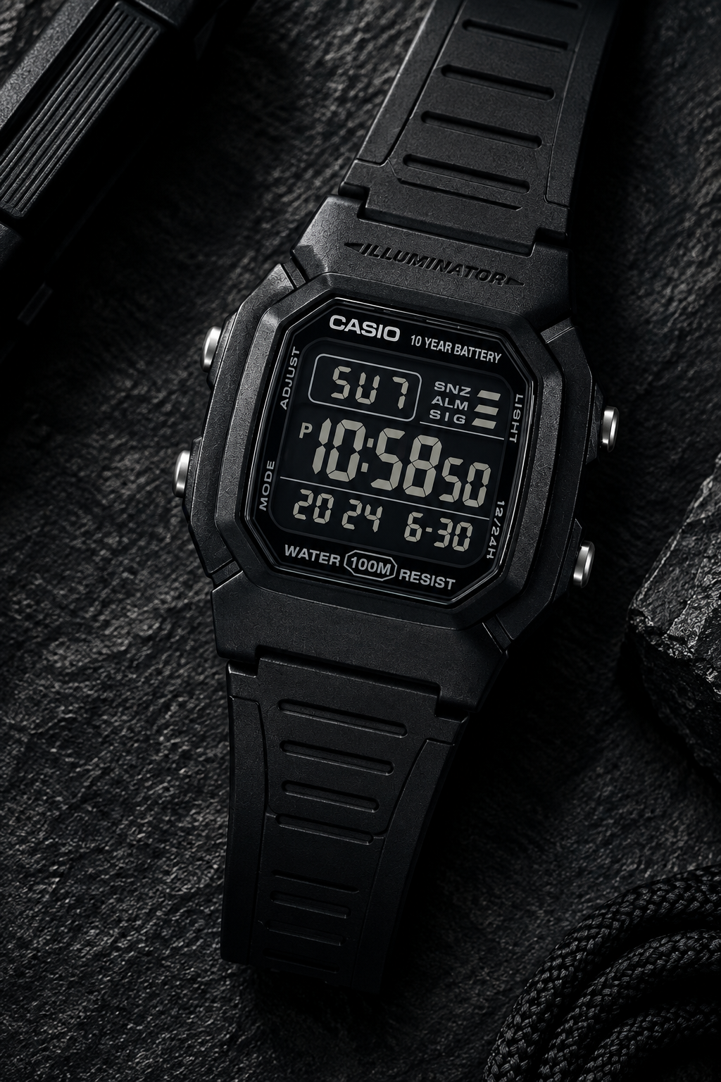 RELOJ PARA HOMBRE CASIO W-800H-1BVDF