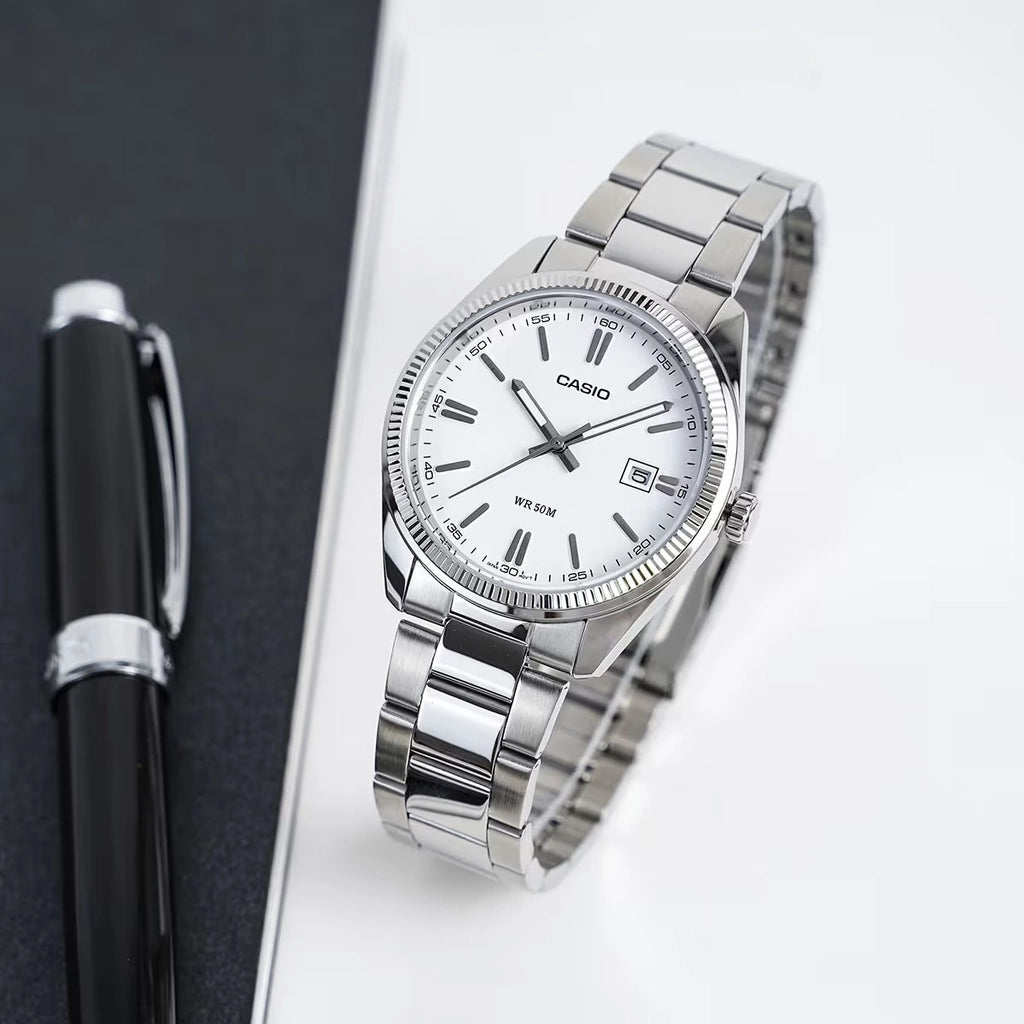 RELOJ PARA HOMBRE CASIO MTP-1302D-7A1VDF -BLANCO