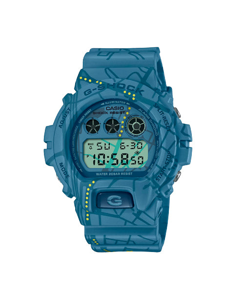 RELOJ DIGITAL PARA HOMBRE CASIO G-SHOCK DW-6900SBY-2DR - AZUL