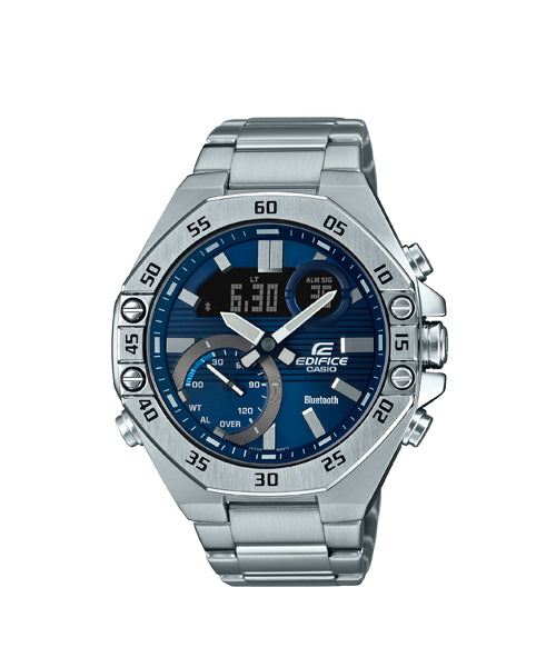 RELOJ ANALÓGICO-DIGITAL PARA HOMBRE CASIO EDIFICE ECB-10D-2ADF - PLATEADO