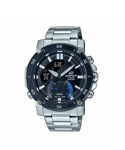 RELOJ ANALÓGICO-DIGITAL PARA HOMBRE CASIO EDIFICE ECB-20DB-1ADF - PLATEADO