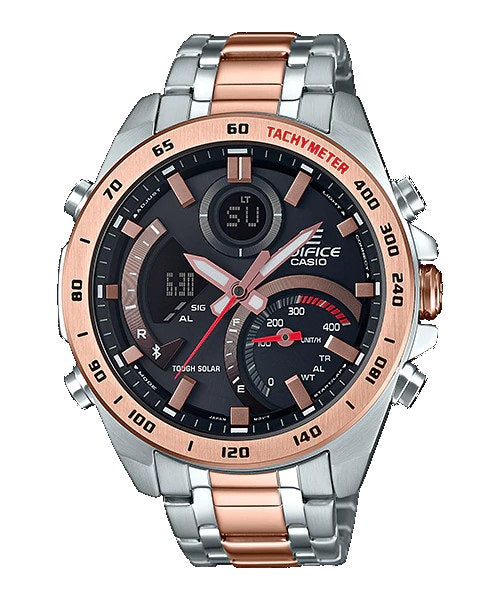 RELOJ ANALÓGICO-DIGITAL PARA HOMBRE CASIO EDIFICE ECB-900DC-1ADR - PLATEADO