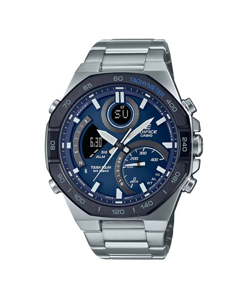 RELOJ ANALÓGICO-DIGITAL PARA HOMBRE CASIO EDIFICE ECB-950DB-2ADF - PLATEADO