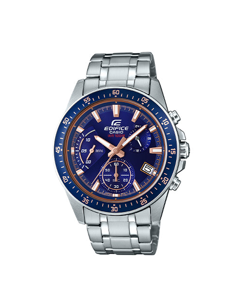 RELOJ ANALÓGICO PARA HOMBRE CASIO EDIFICE EFV-540D-2AVUDF - PLATEADO