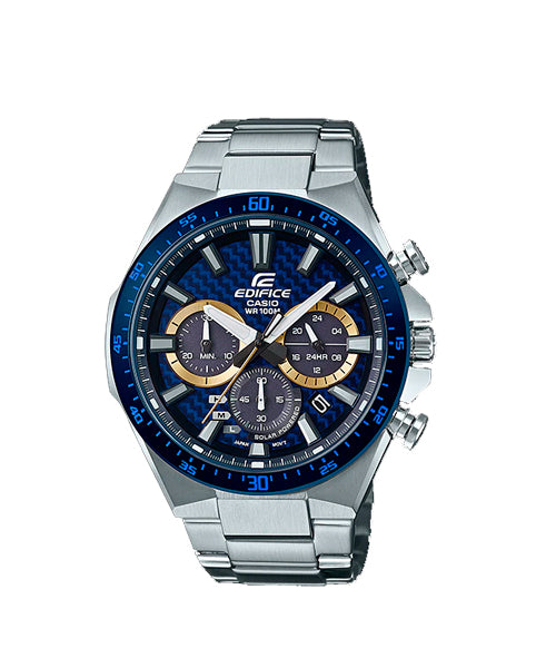RELOJ ANALÓGICO PARA HOMBRE CASIO EDIFICE EQS-800BCD-2AVUDF - PLATEADO
