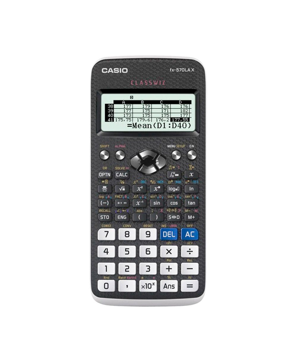 CALCULADORA CASIO ESCUELA Y UNIVERSIDAD FX-570LAX-BK-W-DH
