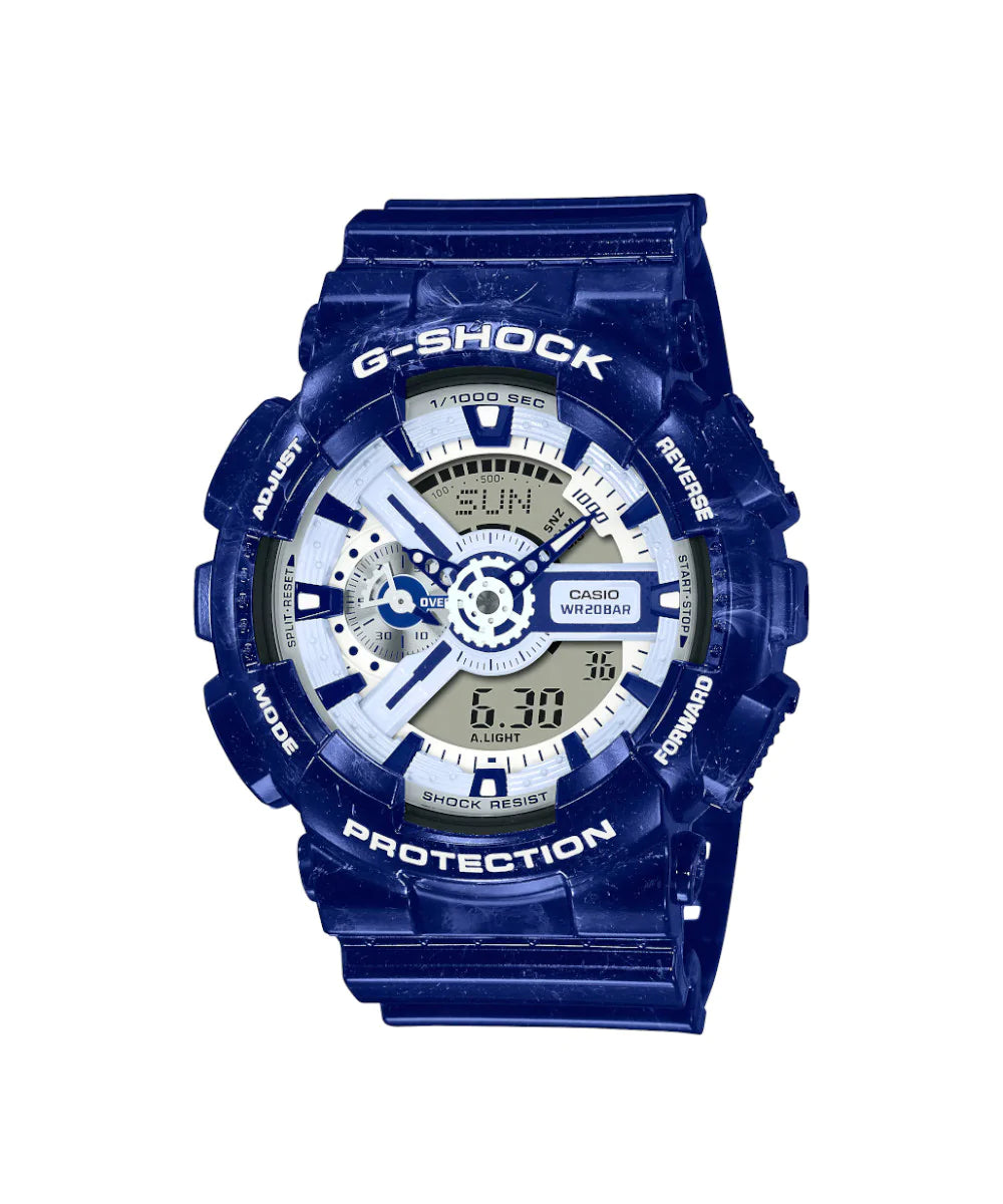 RELOJ ANÁLOGO DIGITAL PARA HOMBRE CASIO G-SHOCK GA-110BWP-2ADR - AZUL