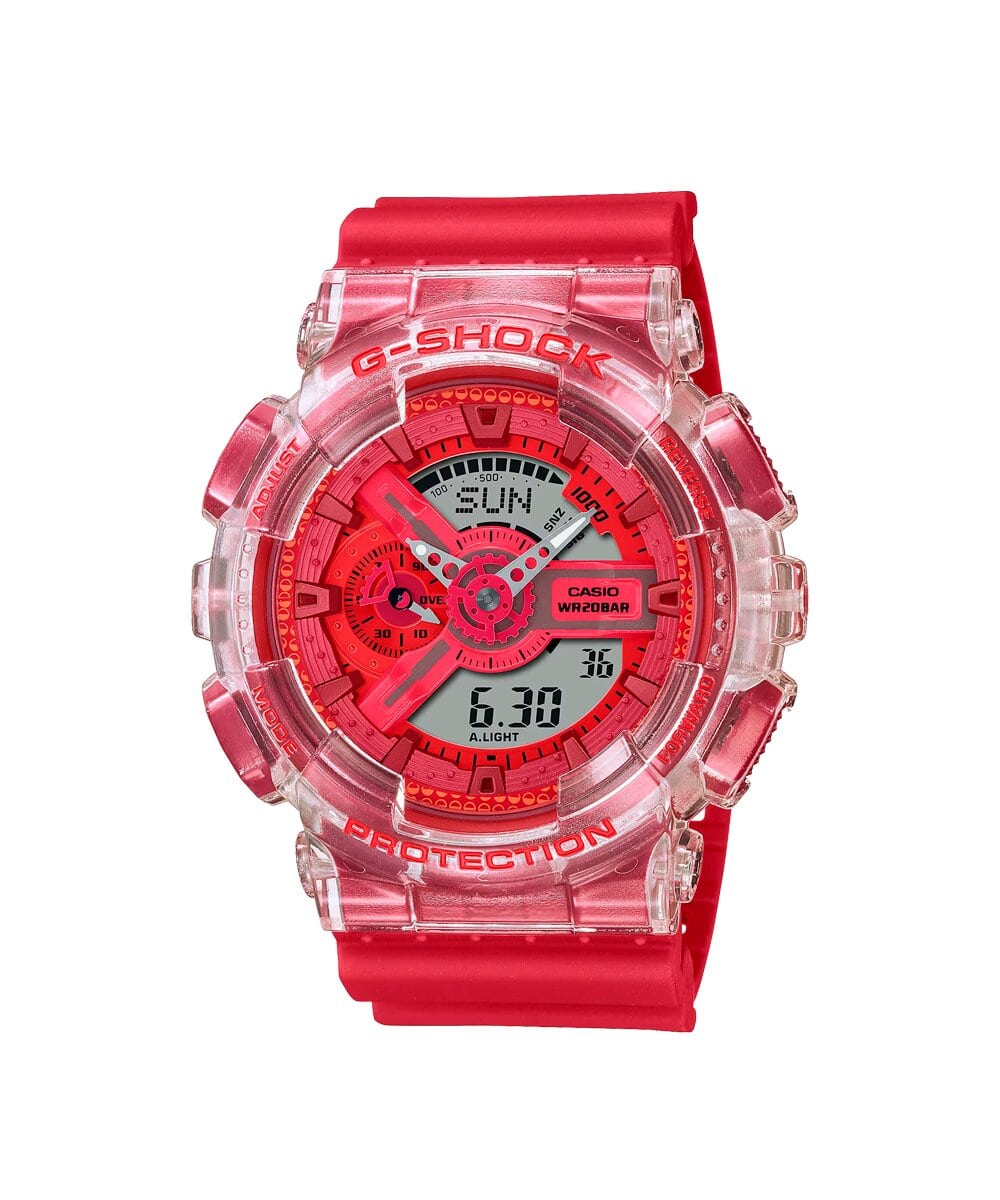 RELOJ ANÁLOGO DIGITAL PARA HOMBRE CASIO G-SHOCK GA-110GL-4ADR - ROJO