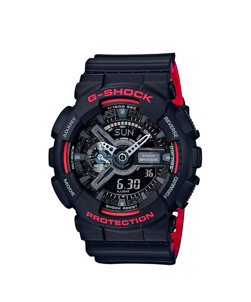 RELOJ ANÁLOGO DIGITAL PARA HOMBRE CASIO G-SHOCK GA-110HR-1ADR - NEGRO
