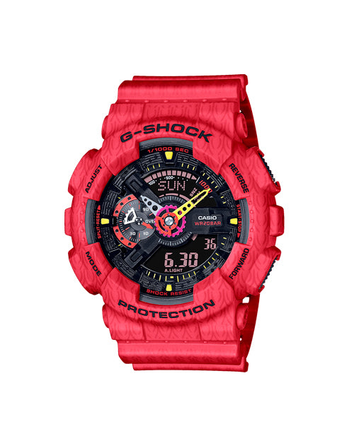 RELOJ ANÁLOGO DIGITAL PARA HOMBRE CASIO G-SHOCK GA-110SGH-4ADR - ROJO