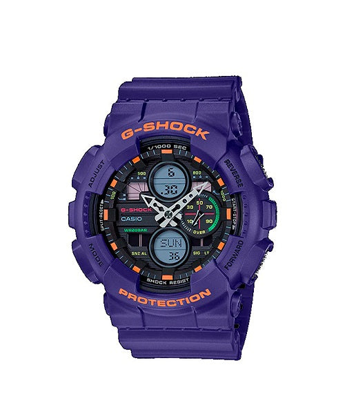 RELOJ ANÁLOGO DIGITAL PARA HOMBRE CASIO G-SHOCK GA-140-6ADR - MORADO