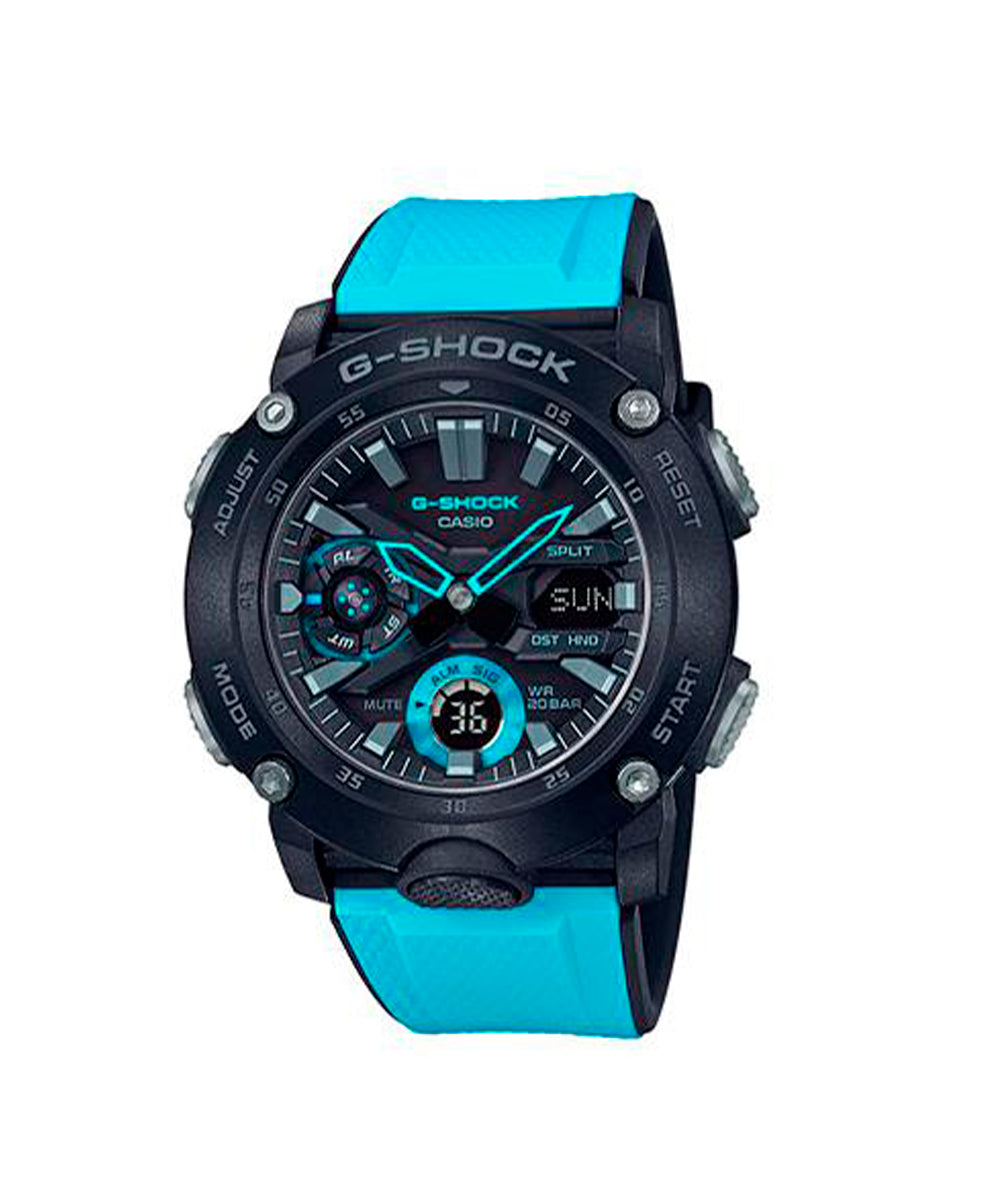 RELOJ ANÁLOGO DIGITAL PARA HOMBRE CASIO G-SHOCK GA-2000-1A2DR - NEGRO