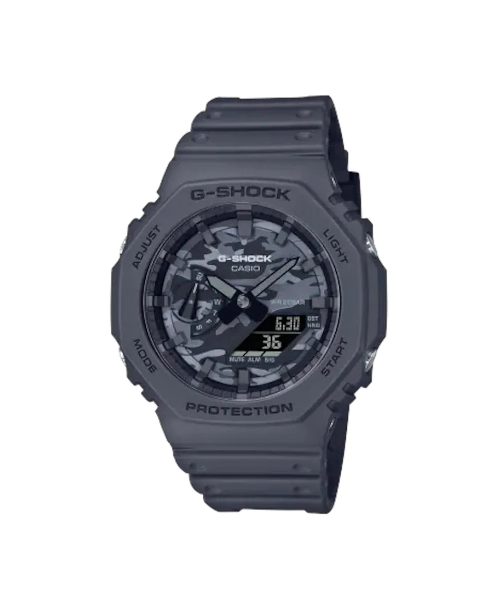 RELOJ ANÁLOGO DIGITAL PARA HOMBRE CASIO G-SHOCK GA-2100CA-8ADR - GRIS