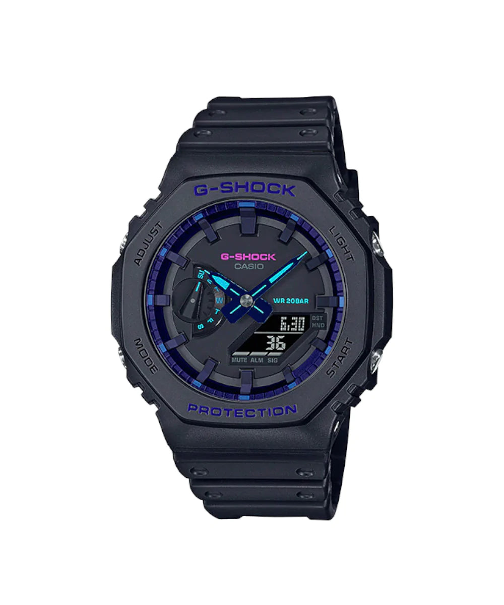 RELOJ ANÁLOGO DIGITAL PARA HOMBRE CASIO G-SHOCK GA-2100VB-1ADR - NEGRO