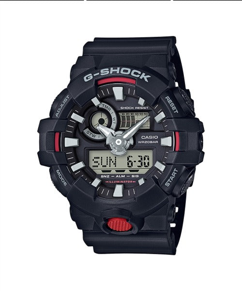 RELOJ ANÁLOGO DIGITAL PARA HOMBRE CASIO G-SHOCK GA-700-1ADR - NEGRO