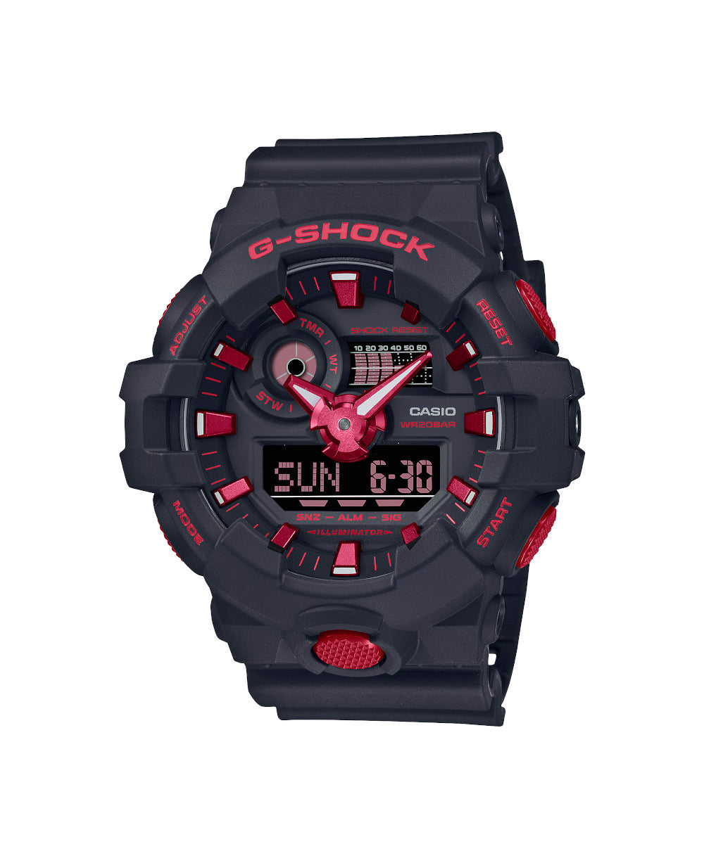 CASIO G-SHOCK GA-700BNR-1ADR – RELOJ ANÁLOGO DIGITAL PARA HOMBRE – NEGRO