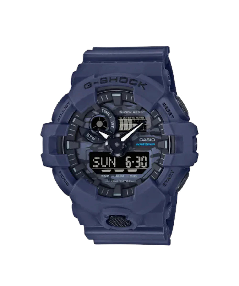 RELOJ ANÁLOGO DIGITAL PARA HOMBRE CASIO G-SHOCK GA-700CA-2ADR - AZUL