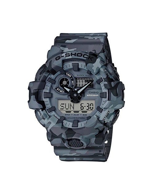 RELOJ ANÁLOGO DIGITAL PARA HOMBRE CASIO G-SHOCK GA-700CM-8ADR - GRIS