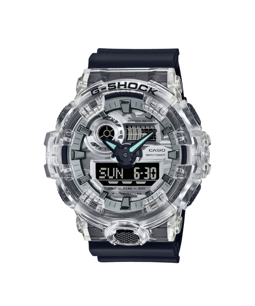RELOJ ANÁLOGO DIGITAL PARA HOMBRE CASIO G-SHOCK GA-700SKC-1ADR - NEGRO