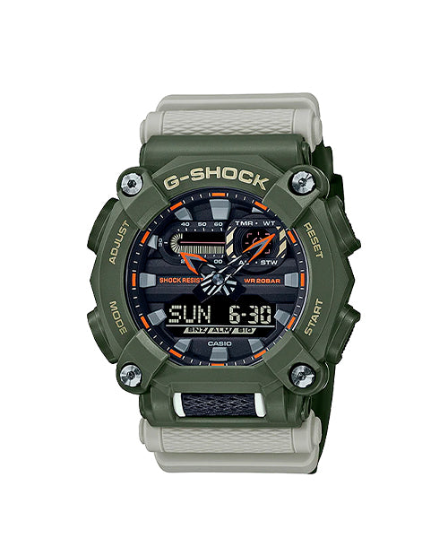 RELOJ ANÁLOGO DIGITAL PARA HOMBRE CASIO G-SHOCK GA-900HC-3ADR - VERDE
