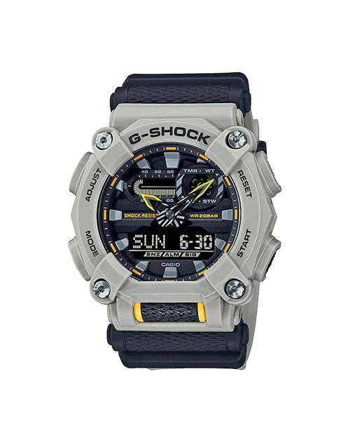 RELOJ ANÁLOGO DIGITAL PARA HOMBRE CASIO G-SHOCK GA-900HC-5ADR - AMARILLO