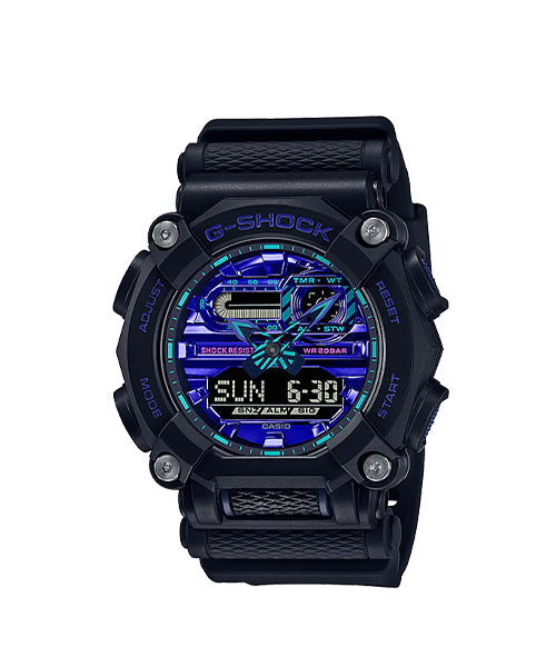 RELOJ ANÁLOGO DIGITAL PARA HOMBRE CASIO G-SHOCK GA-900VB-1ADR - NEGRO