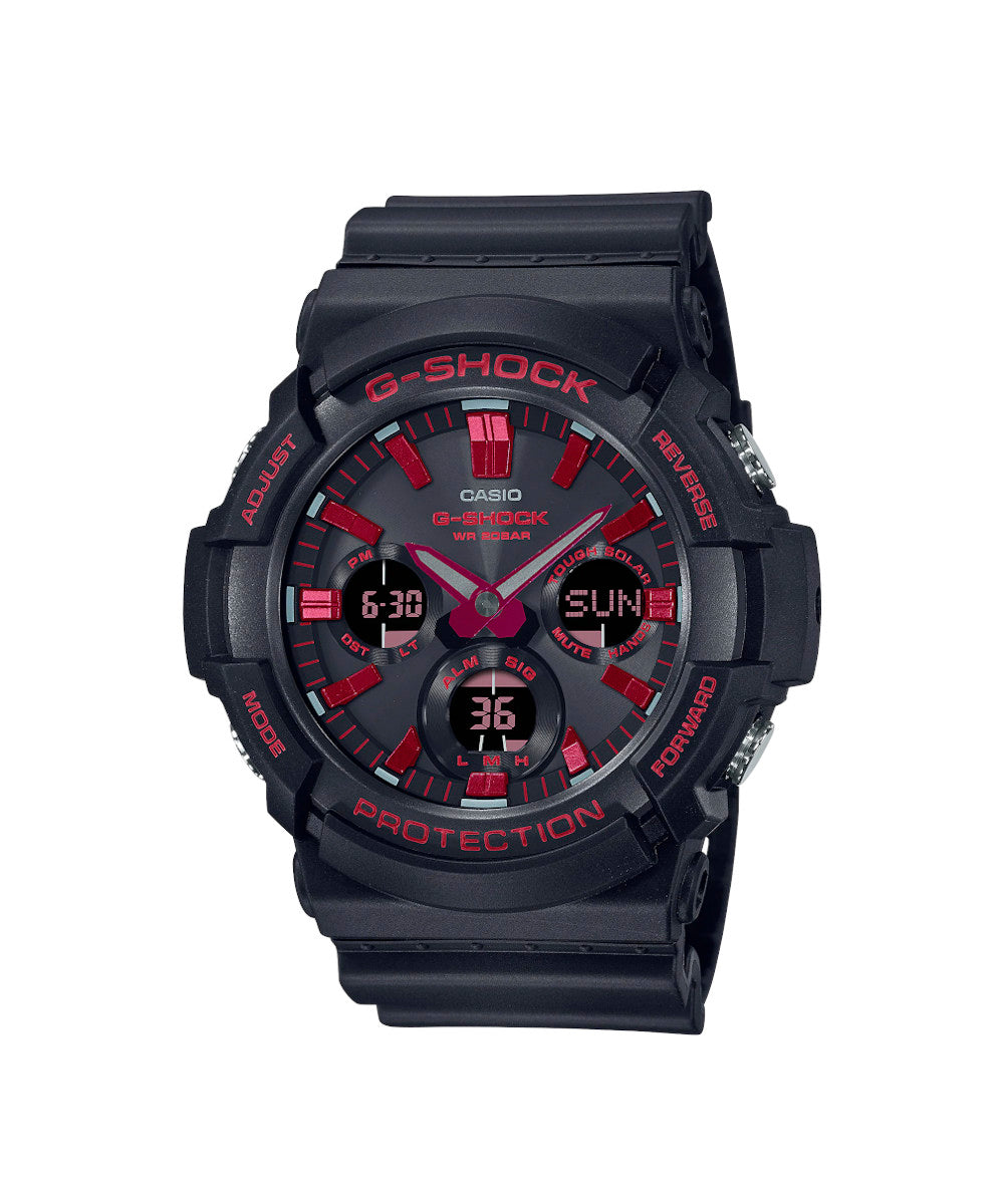 RELOJ ANÁLOGO DIGITAL PARA HOMBRE CASIO G-SHOCK GAS-100BNR-1ADR - NEGRO
