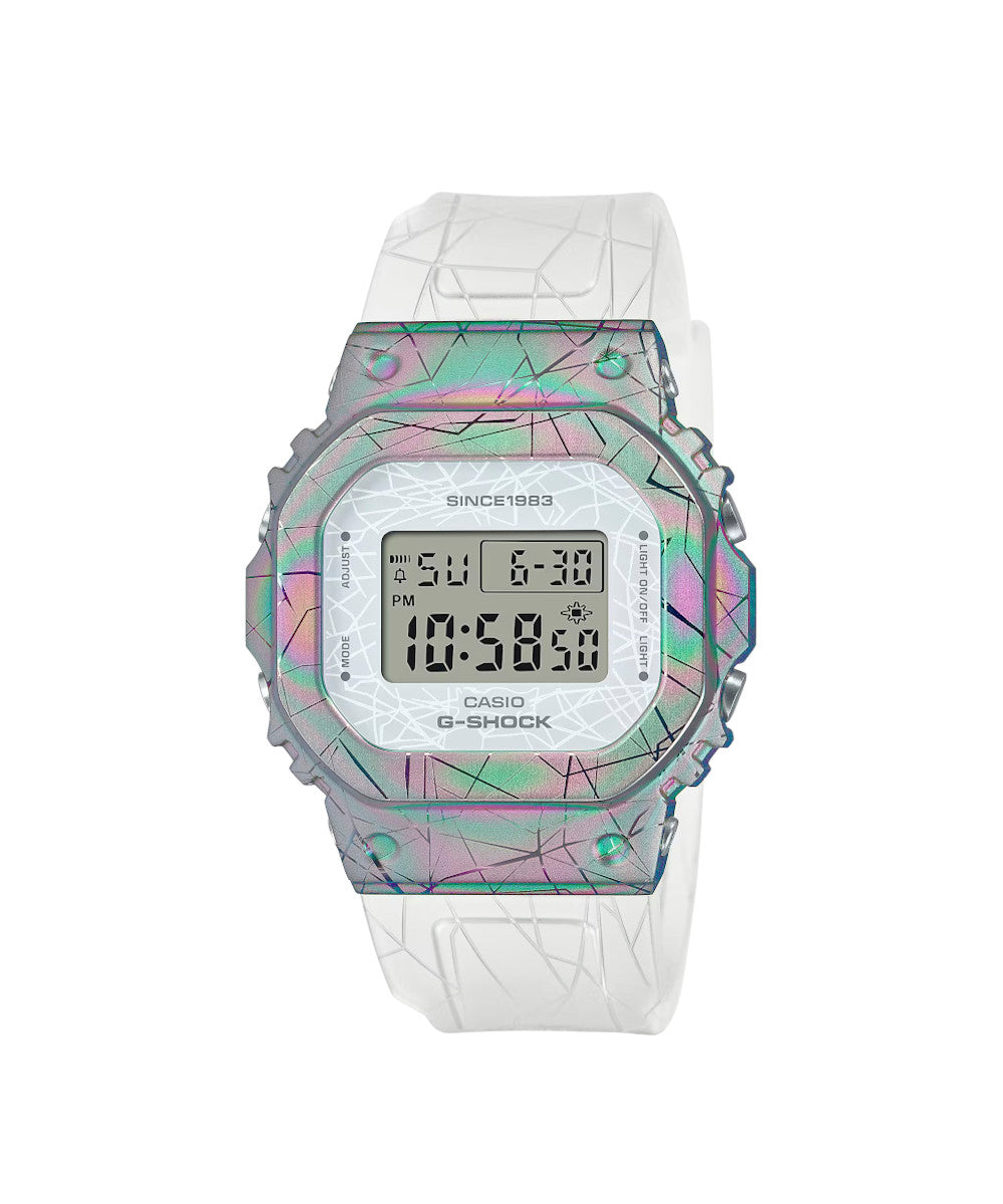 RELOJ DIGITAL PARA MUJER CASIO G-SHOCK GM-S5640GEM-7DR - PLATEADO