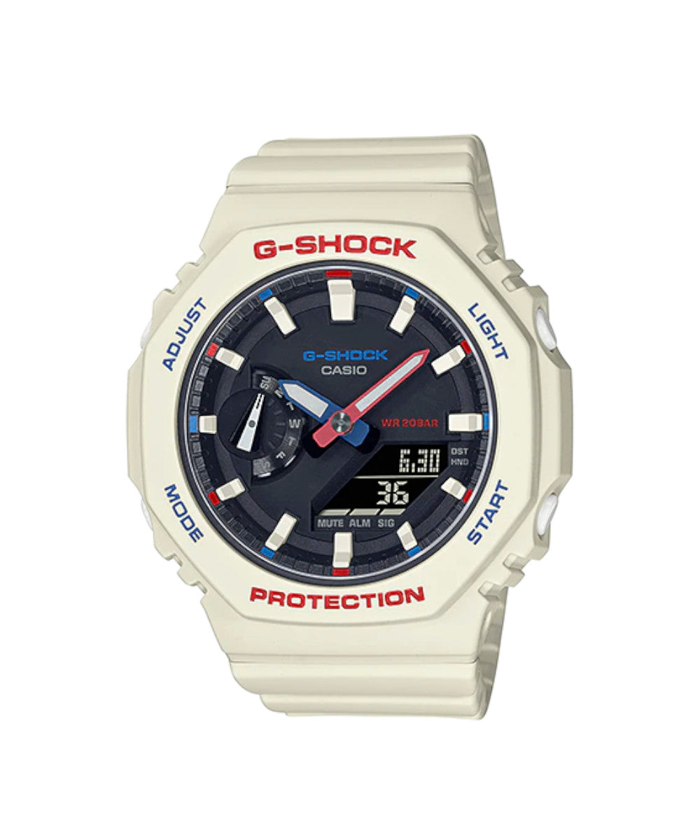 RELOJ ANÁLOGO DIGITAL PARA MUJER CASIO G-SHOCK GMA-S2100WT-7A1DR - BLANCO