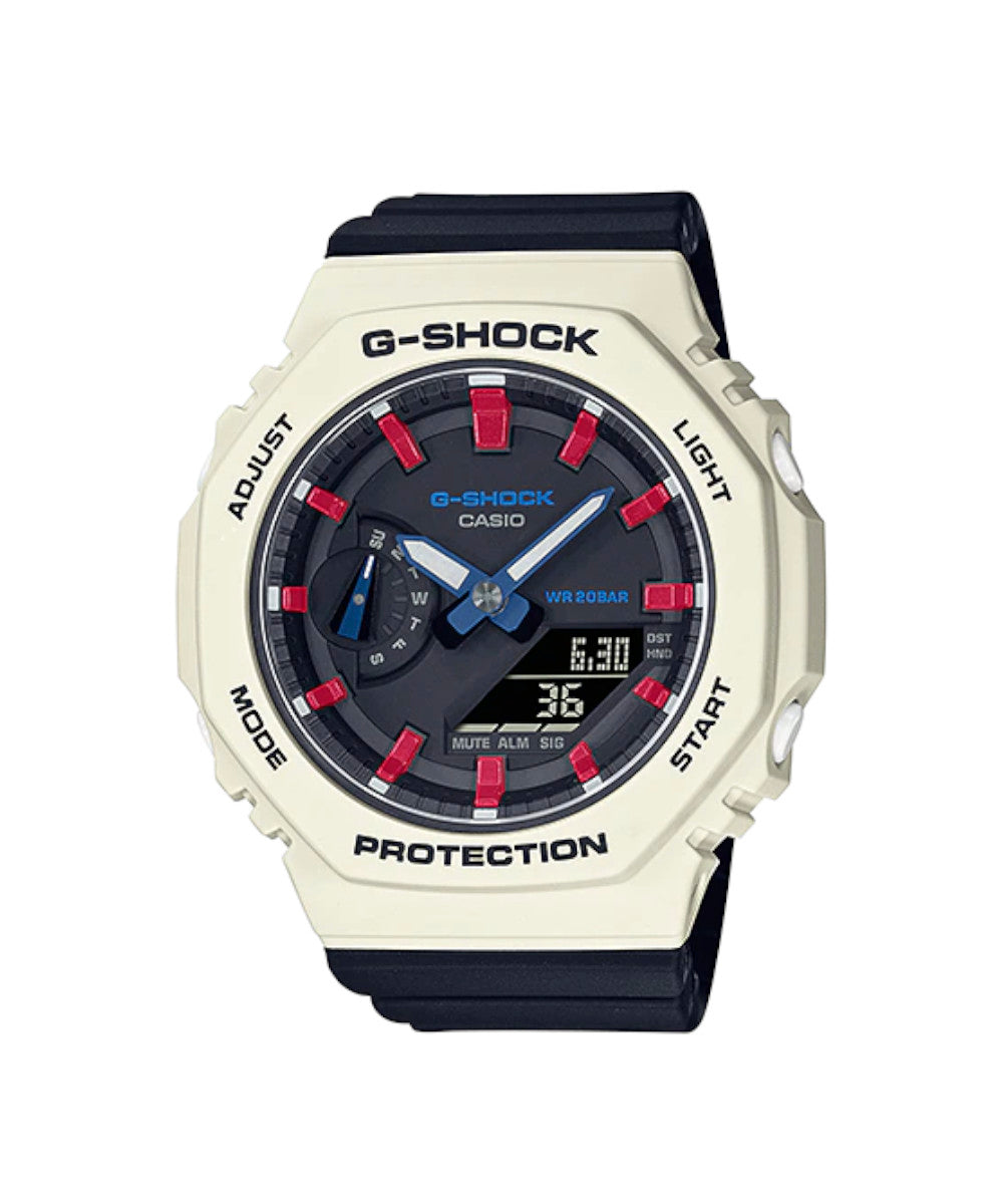 RELOJ ANÁLOGO DIGITAL PARA MUJER CASIO G-SHOCK GMA-S2100WT-7A2DR - BLANCO