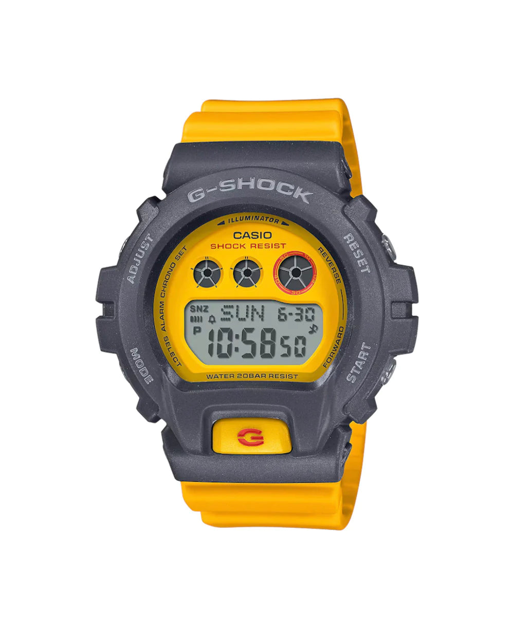 RELOJ DIGITAL PARA MUJER CASIO G-SHOCK GMD-S6900Y-9DR - AMARILLO