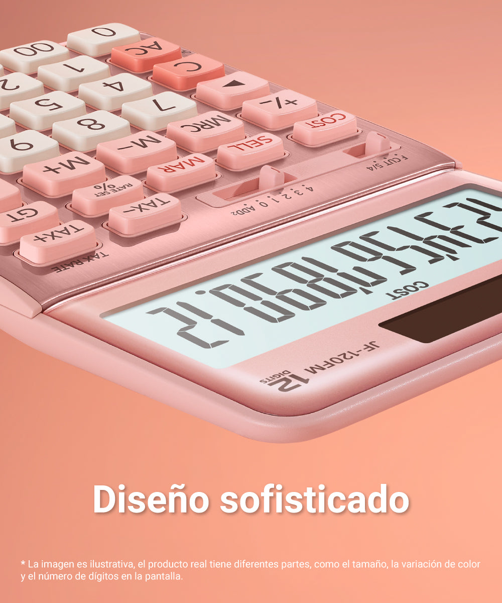 CALCULADORA CASIO OFICINA JF-120FM-PK