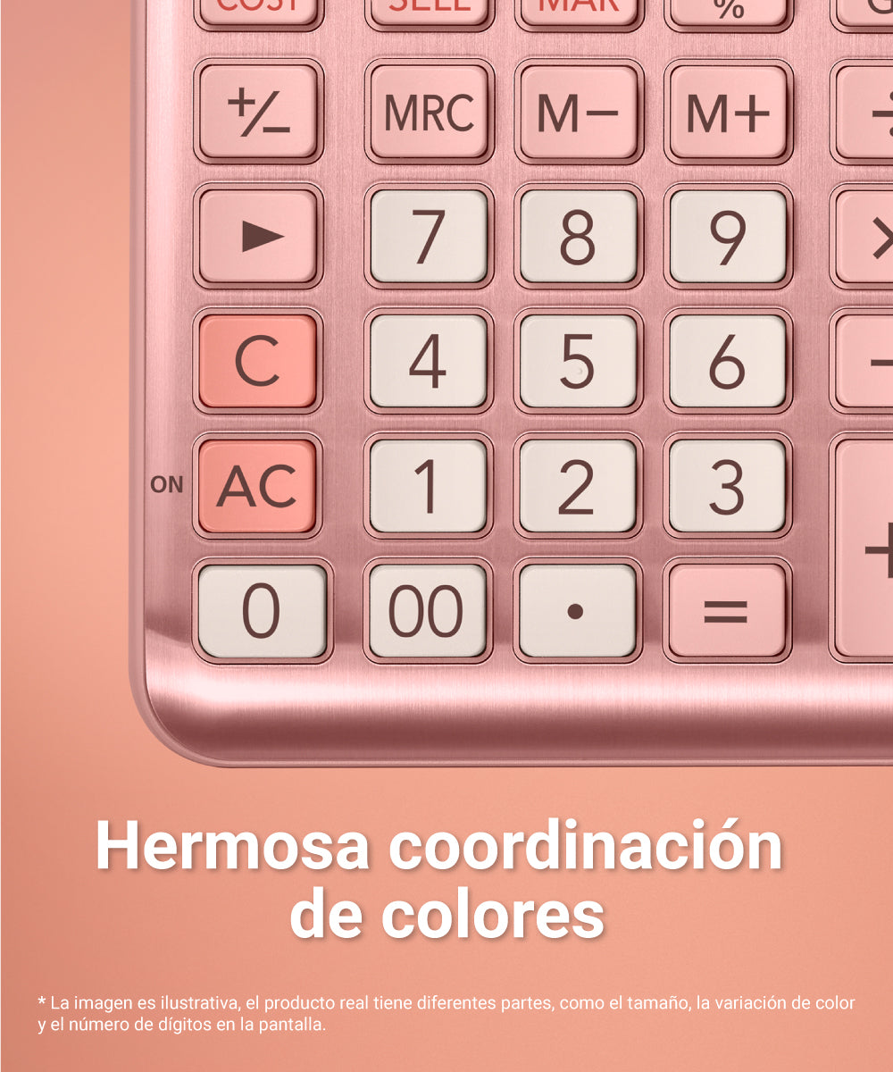 CALCULADORA CASIO OFICINA JF-120FM-PK