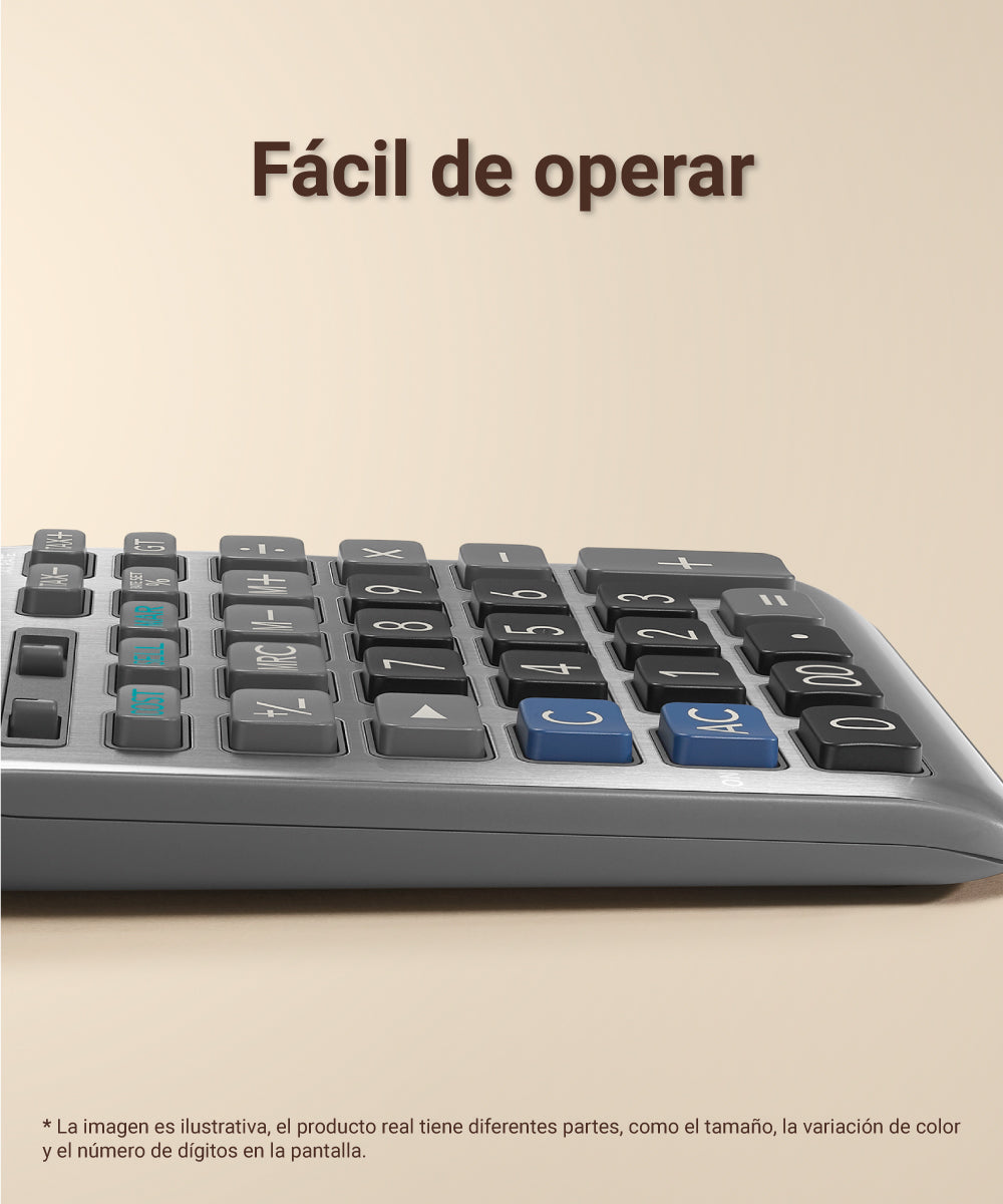 CALCULADORA CASIO OFICINA JF-120FM-W