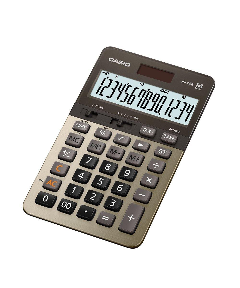 CALCULADORA CASIO - OFICINA JS-40B-GD - CALCULADORA CASIO - OFICINA JS-40B-GD - Tagg Colombia