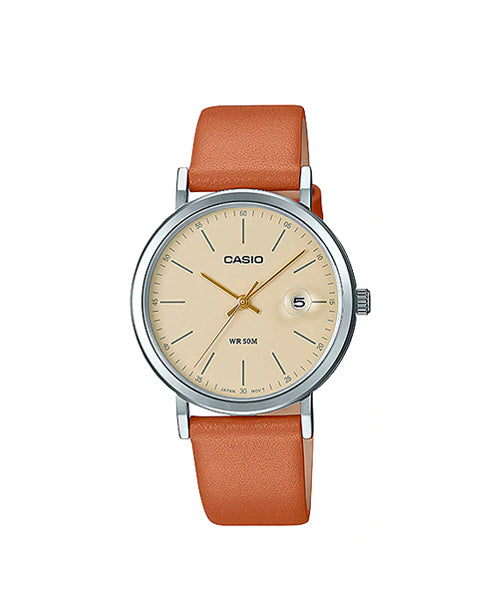 RELOJ PARA MUJER CASIO LTP-E175L-5EVDF -CAFÉ