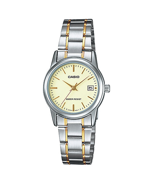 RELOJ PARA MUJER CASIO LTP-V002SG-9AUDF -AMARILLO