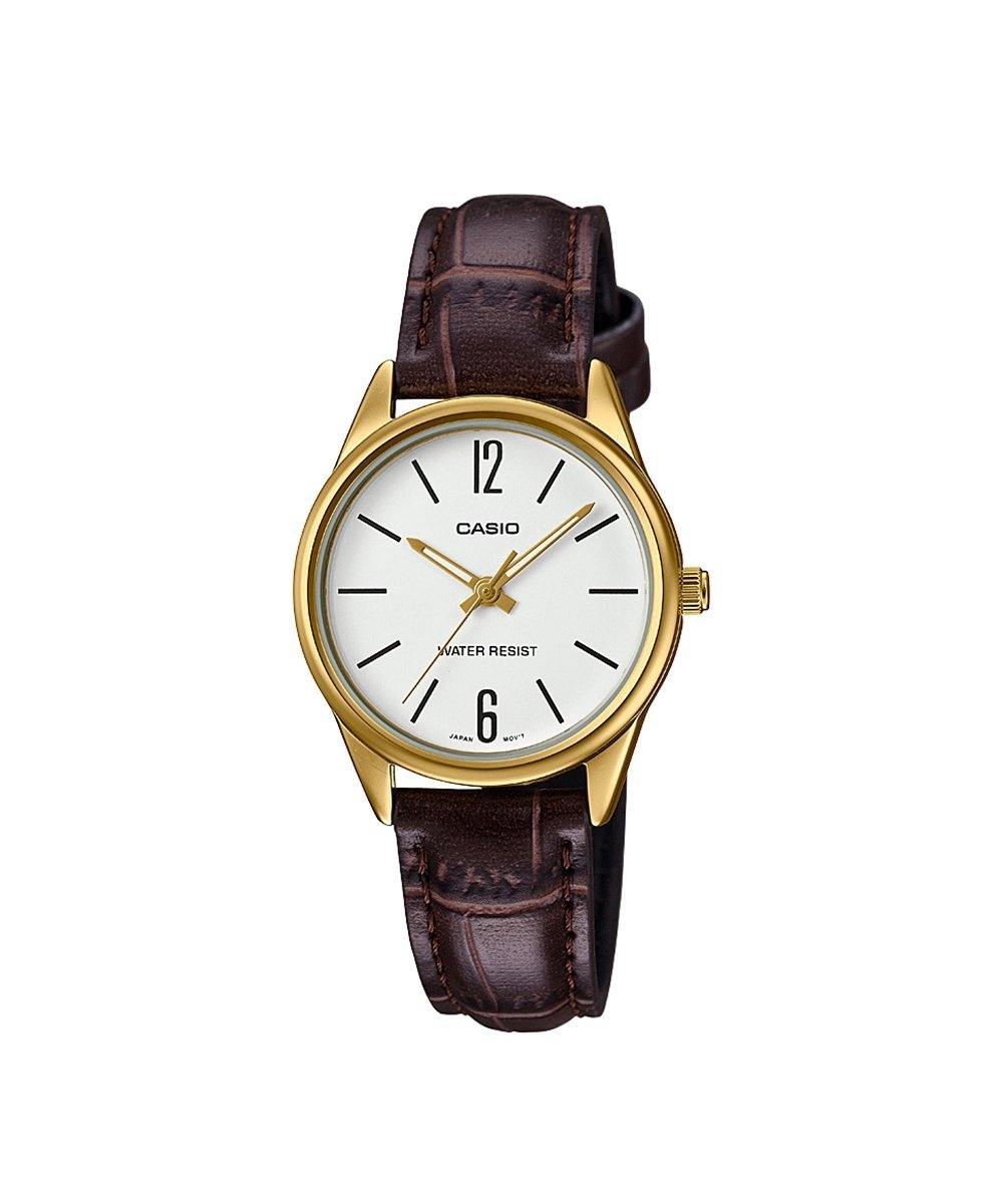 Leather Casio Water Resist 5361 Reloj CASIO LTP-V005GL-7BUDF