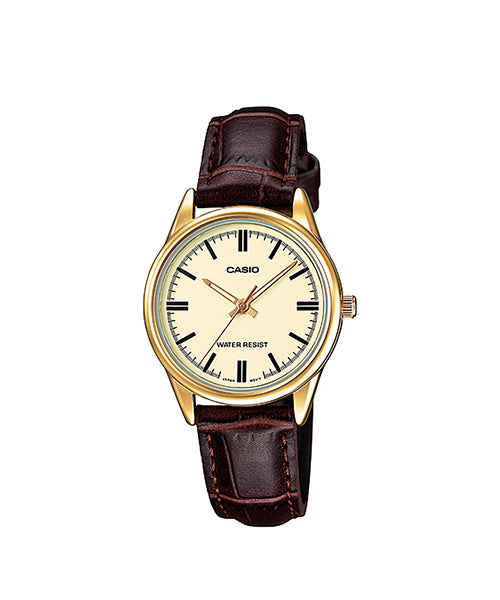 RELOJ PARA MUJER CASIO LTP-V005GL-9AUDF -AMARILLO