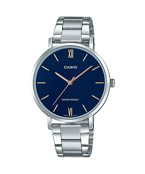 RELOJ PARA MUJER CASIO LTP-VT01D-2BUDF -PLATEADO