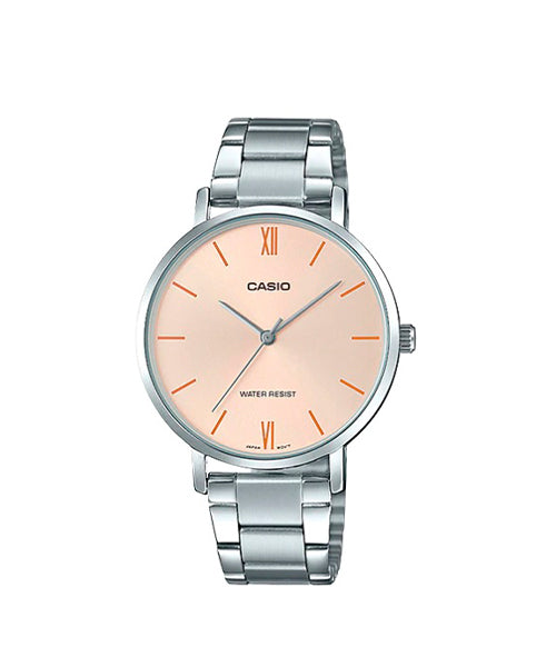 RELOJ PARA MUJER CASIO LTP-VT01D-4BUDF -ROSADO