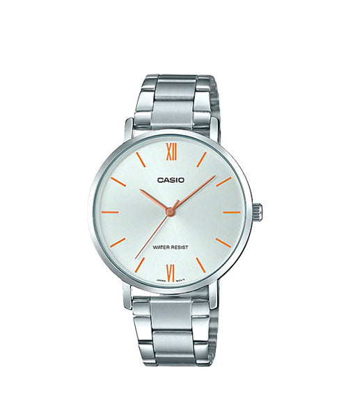 RELOJ PARA MUJER CASIO LTP-VT01D-7BUDF -BLANCO