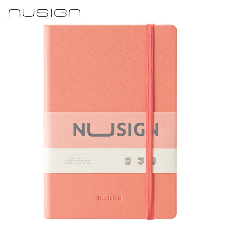 CUADERNO RAYADO NUSIGN DELI A5 96 HOJAS ROSADO X4 UNIDADES