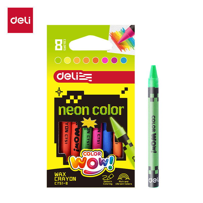 CRAYOLAS DELI WOW X8 UNDS COLORES NEON