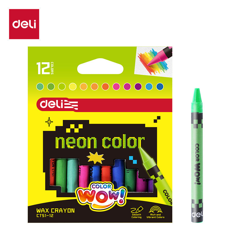 CRAYOLAS DELI WOW X12 UNDS COLORES NEON